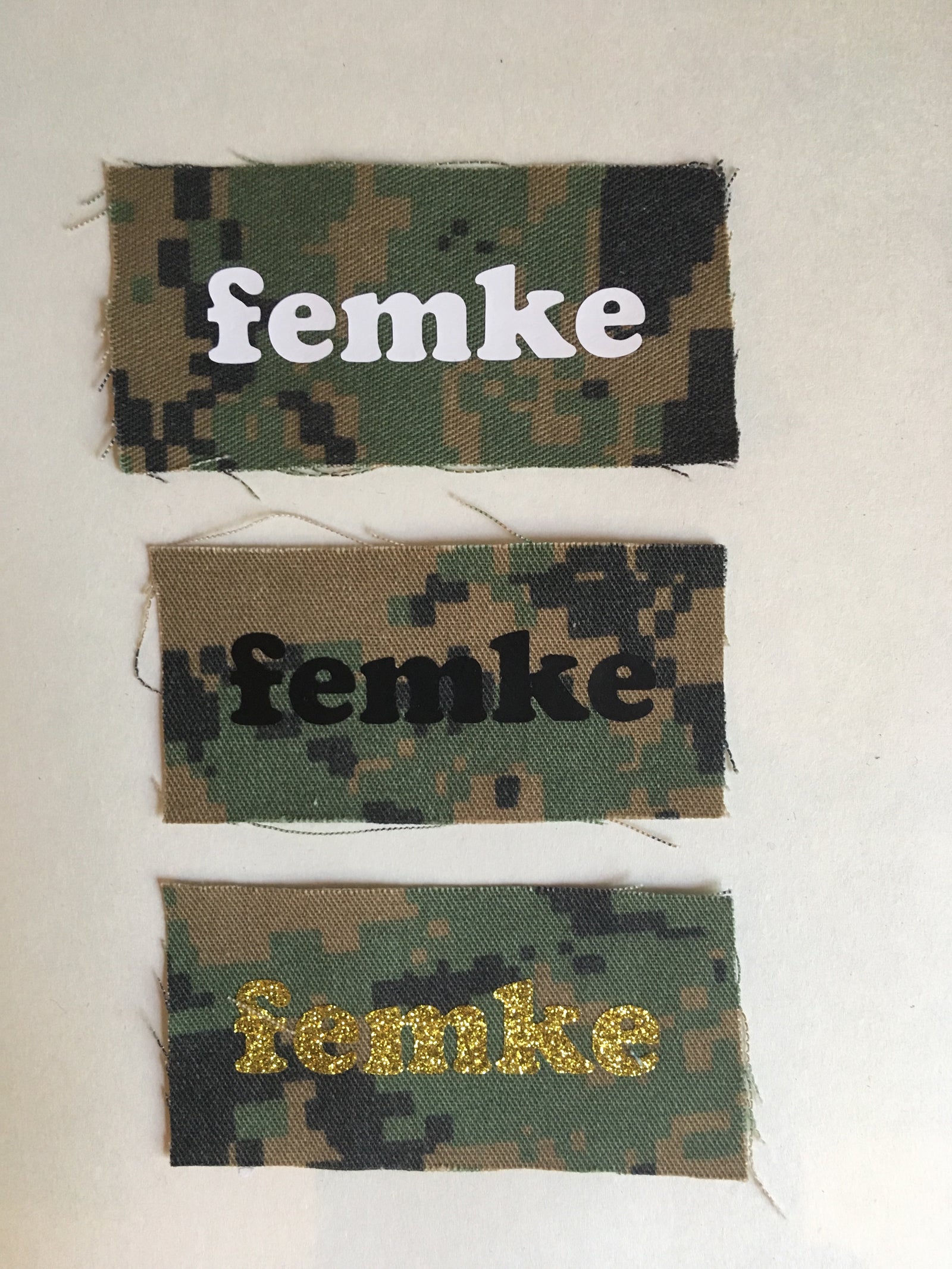 Femke sew-on patches, postage included