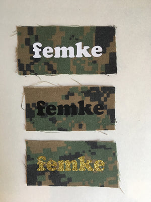 Femke sew-on patches, postage included
